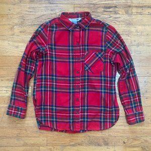 Old Navy classic red flannel shirt